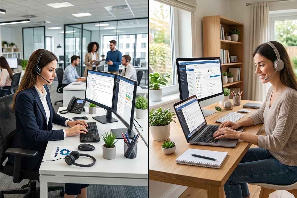 office-based vs home-based virtual assistants